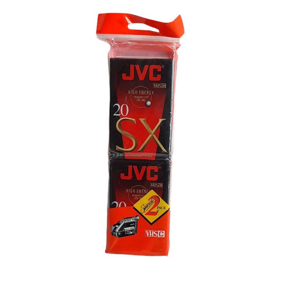 New 2 Pack JVC TC-20 SX Compact VHS Camcorder Video Blank Tape Cassettes